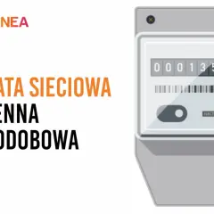 Zrozumienie opłaty sieciowej zmiennej całodobowej to klucz do optymalizacji rachunków. Grafika przedstawia licznik energii.